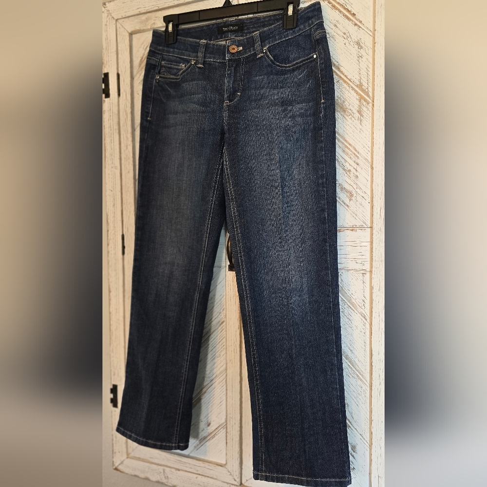 White House Black Market Contour Jean W/crystal Embelishment